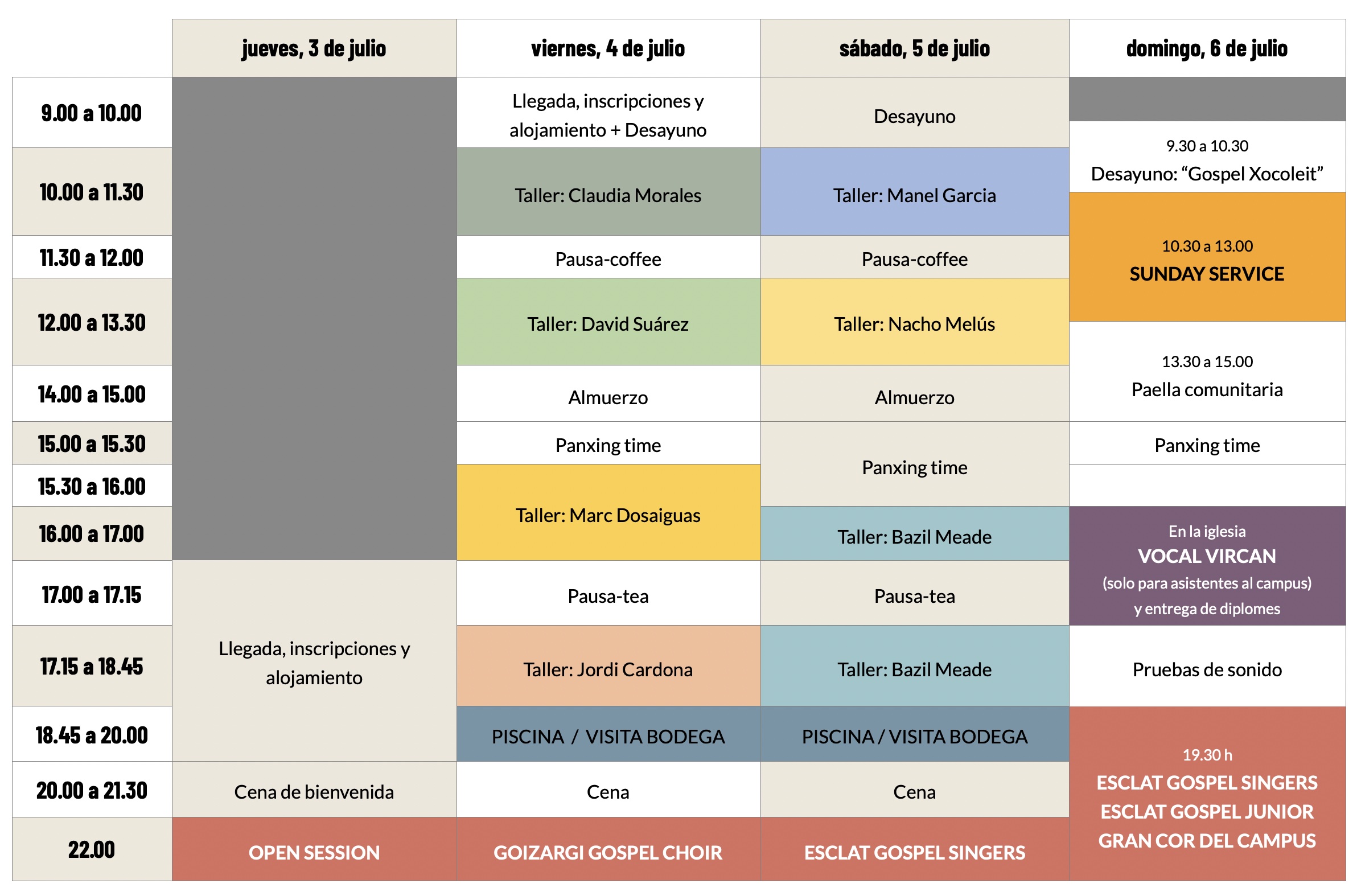 Horario
