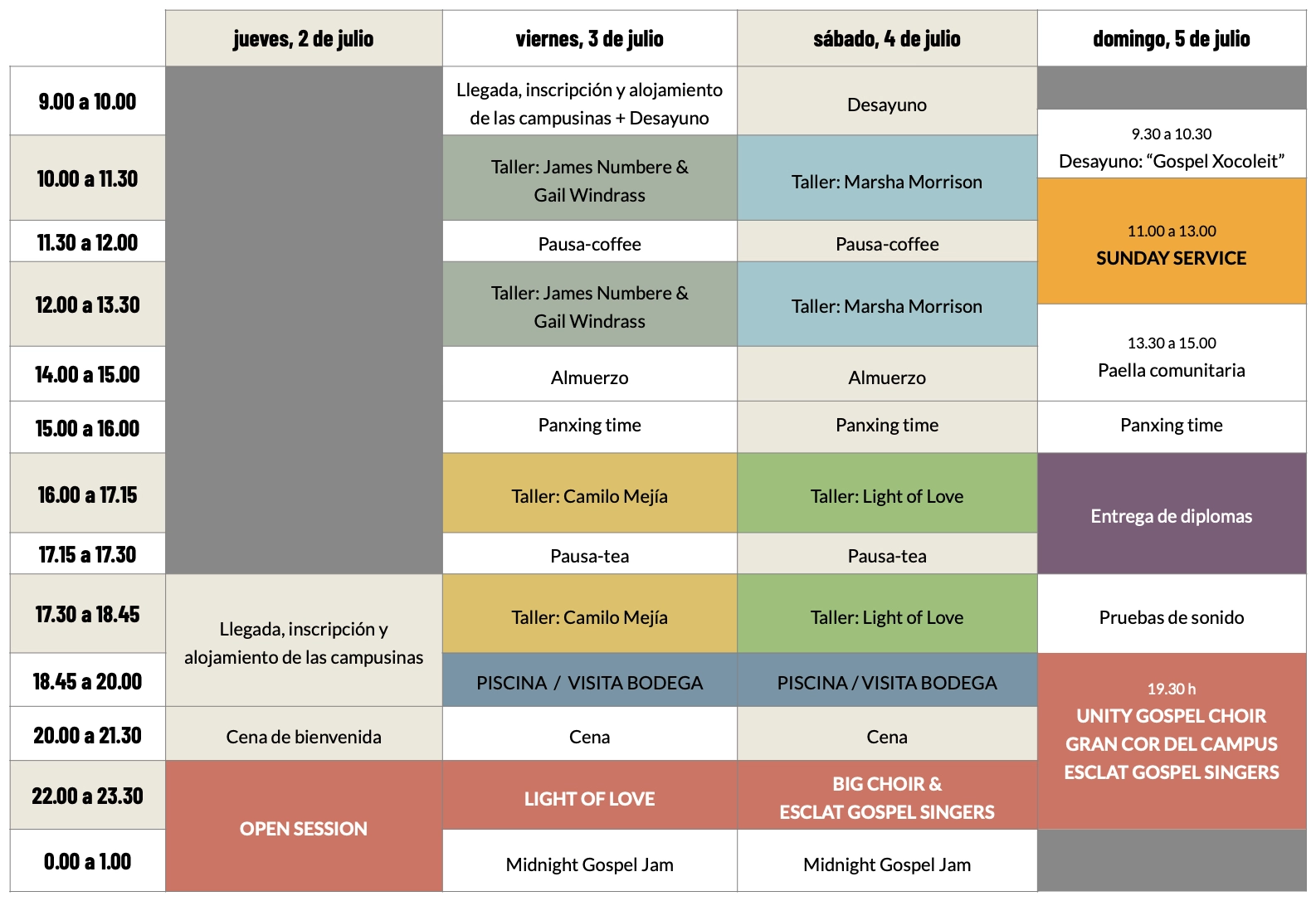 Horario